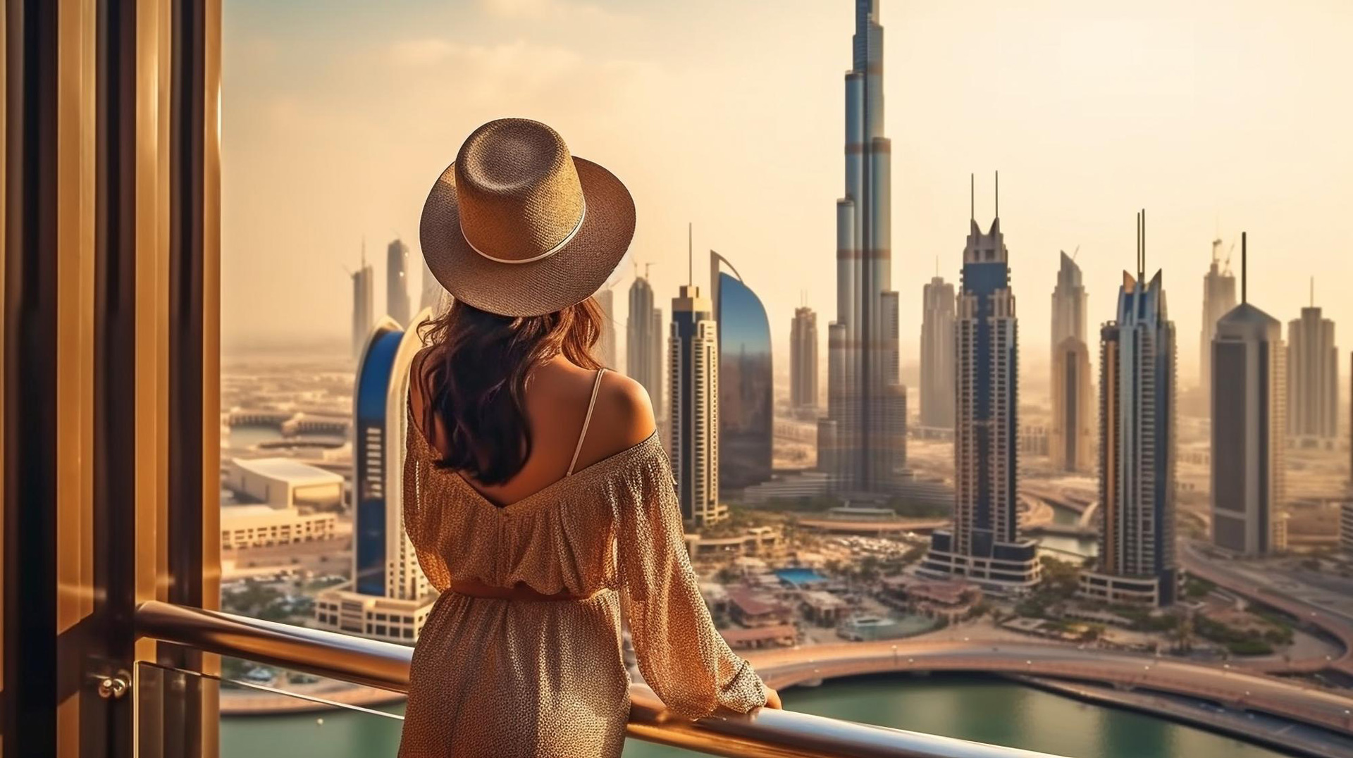 young-woman-take-scenery-downtown-dubai